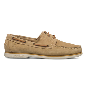 Mocassini da barca beige in pelle scamosciata Lumberjack Navigator, Uomo, SKU m111000154, Immagine 0